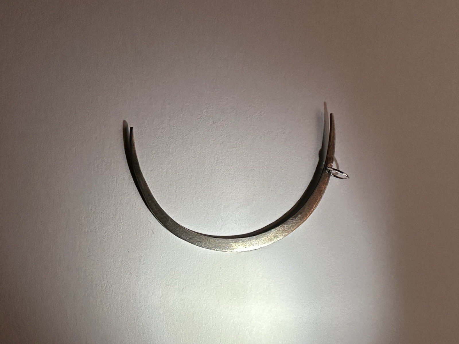 Handmade Sterling or 999 Silver Crescent Pendant, 2+ in from Etsy Boutique