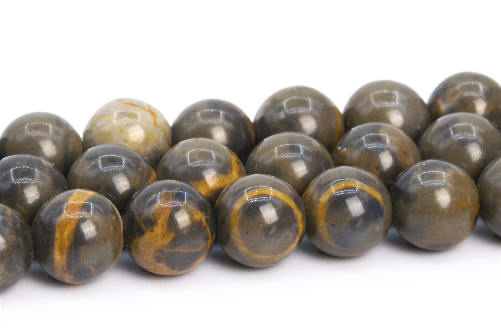 Natural Yellow Coffee Jasper AAA Round Loose Bead 5-6/8/10MM Bracelets