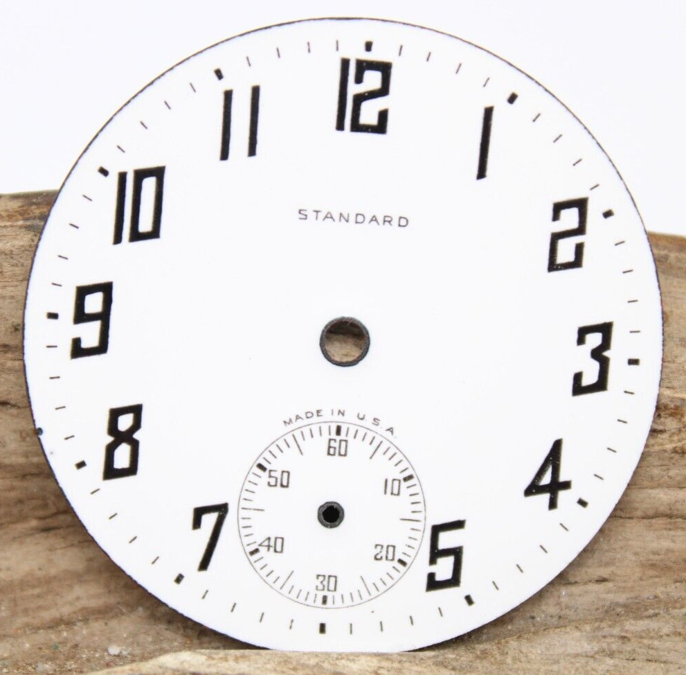 STANDARD PORCELAIN POCKET WATCH DIAL ARABIC INDICES 41.7mm (FQ18)