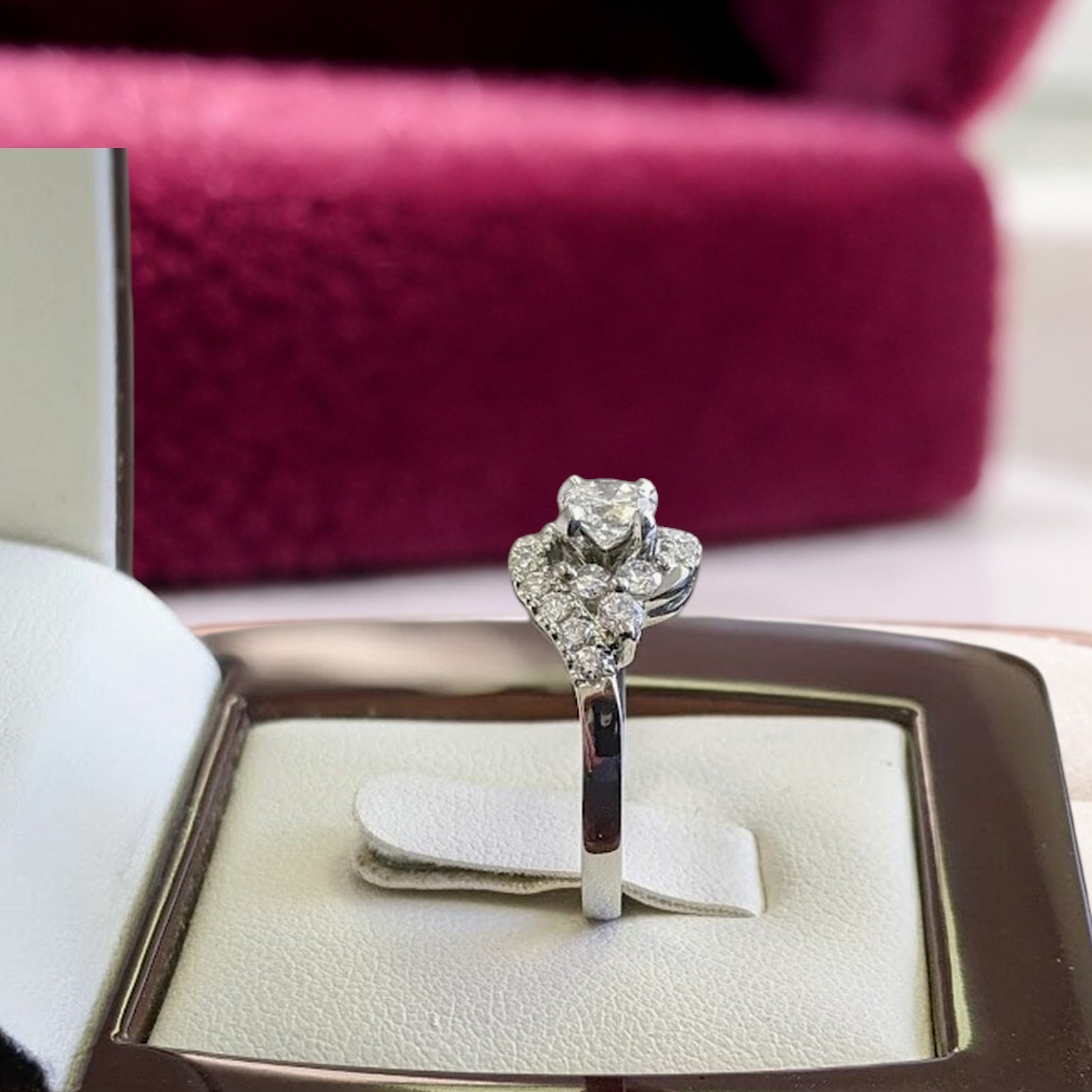 Diamond Engagement Ring 14k White Gold IGI Certified Lab Grown 2.75 Ct Round Cut