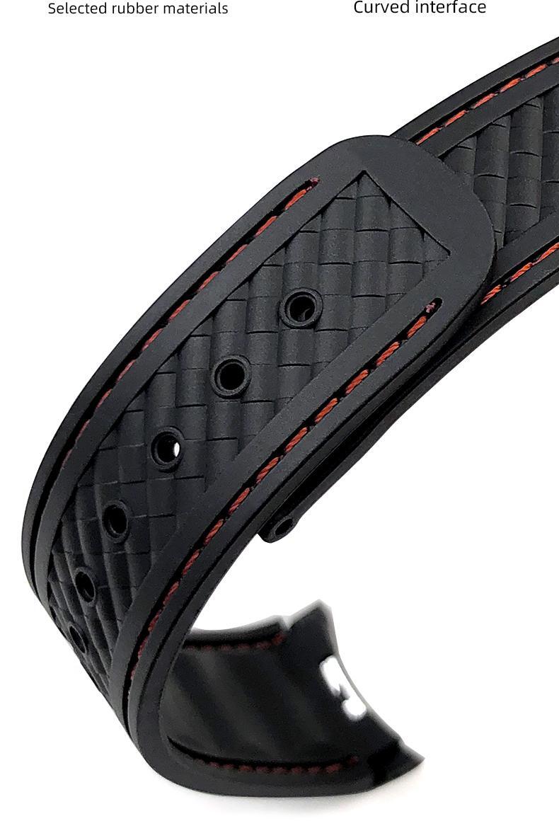 18,19,20mm Silicon Rubber Light Strap Watch Band Omega Seamster Aqua Terra At150