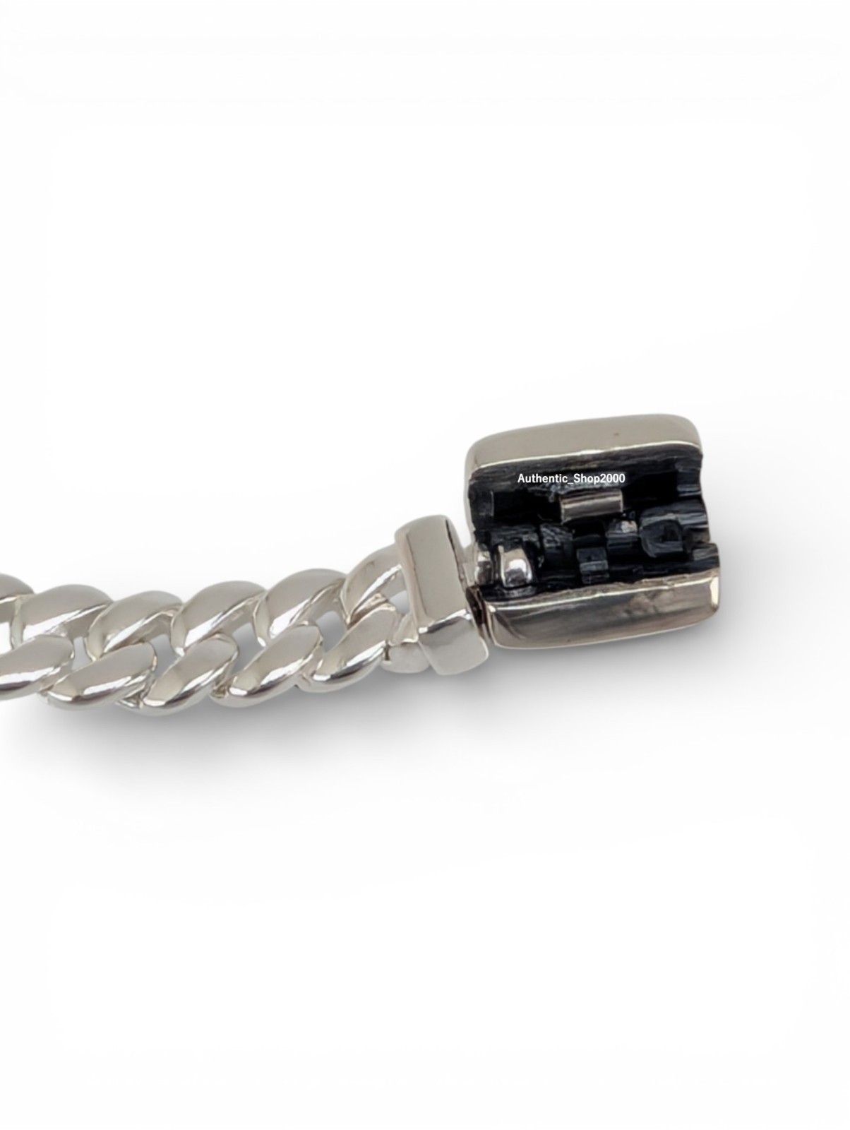 NEW 100% Authentic PANDORA 925 Silver Cuban Chain Bracelet Flat Clasp 594367C00