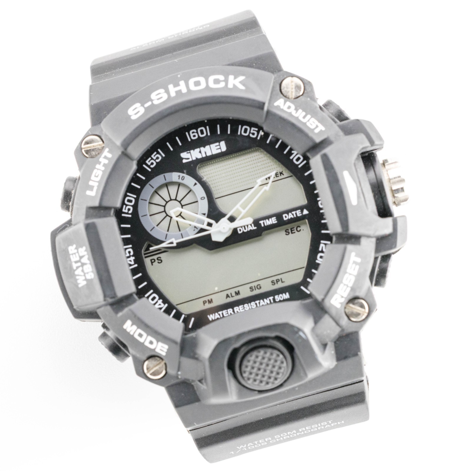 SKMEI 1029 Dual Time Quartz Analog Digital Men’s Watch New Battery