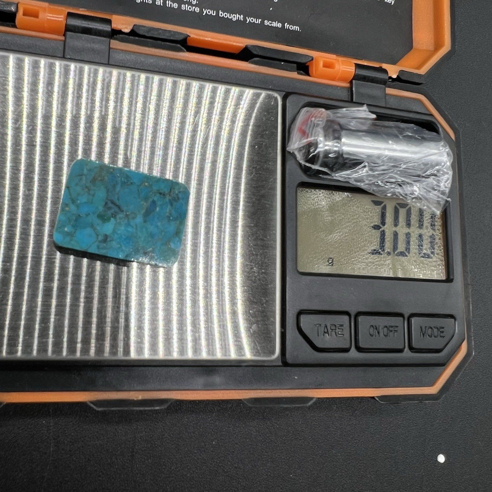 Composite Turquoise Rectangular Cabochon Blue Mosaic Stone Jewelry 3g