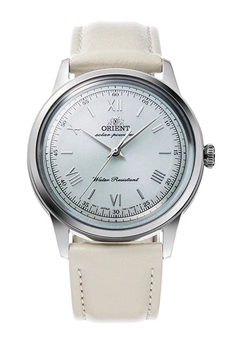 ORIENT Bambino RN-WK0002E Pale Green Solar Quartz Women’s Watch ​