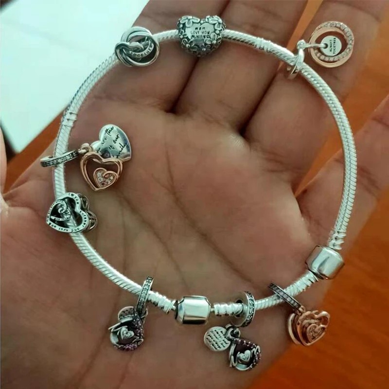 925 Sterling Silver Bracelet Extender Chain Charm Bead Connector
