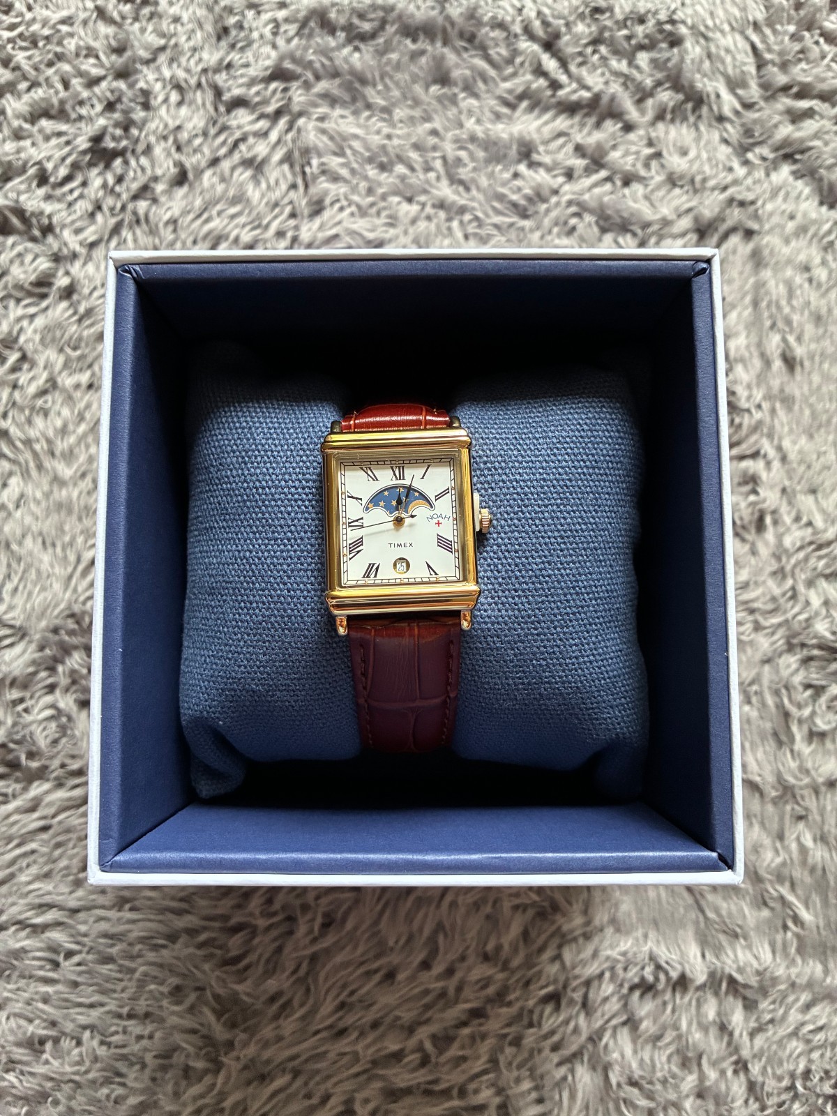 Timex x Noah Moon Phase Brown/Gold Watch