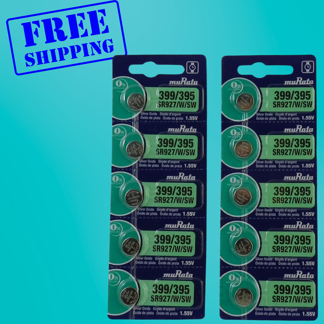 Murata / Sony 395 SR927/SW Watch Battery Exp.2030 – 10Pcs