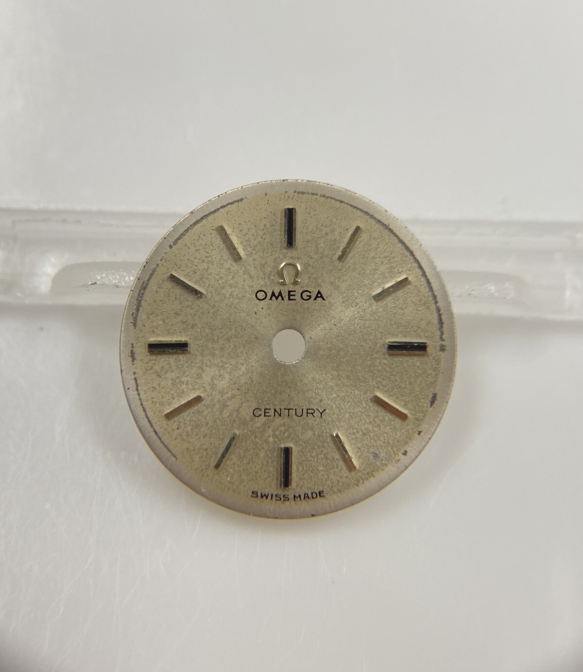 Original Omega Century Cal. 620 Silver/Gold Stick 15.2mm Dial