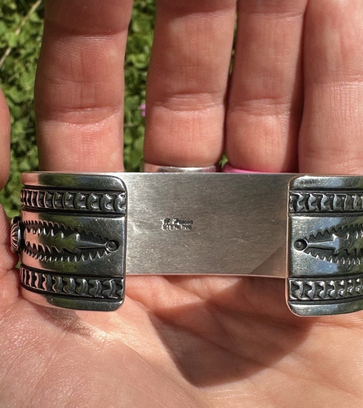 Happy Piasso Sugilite and Number 8 Turquoise Cuff