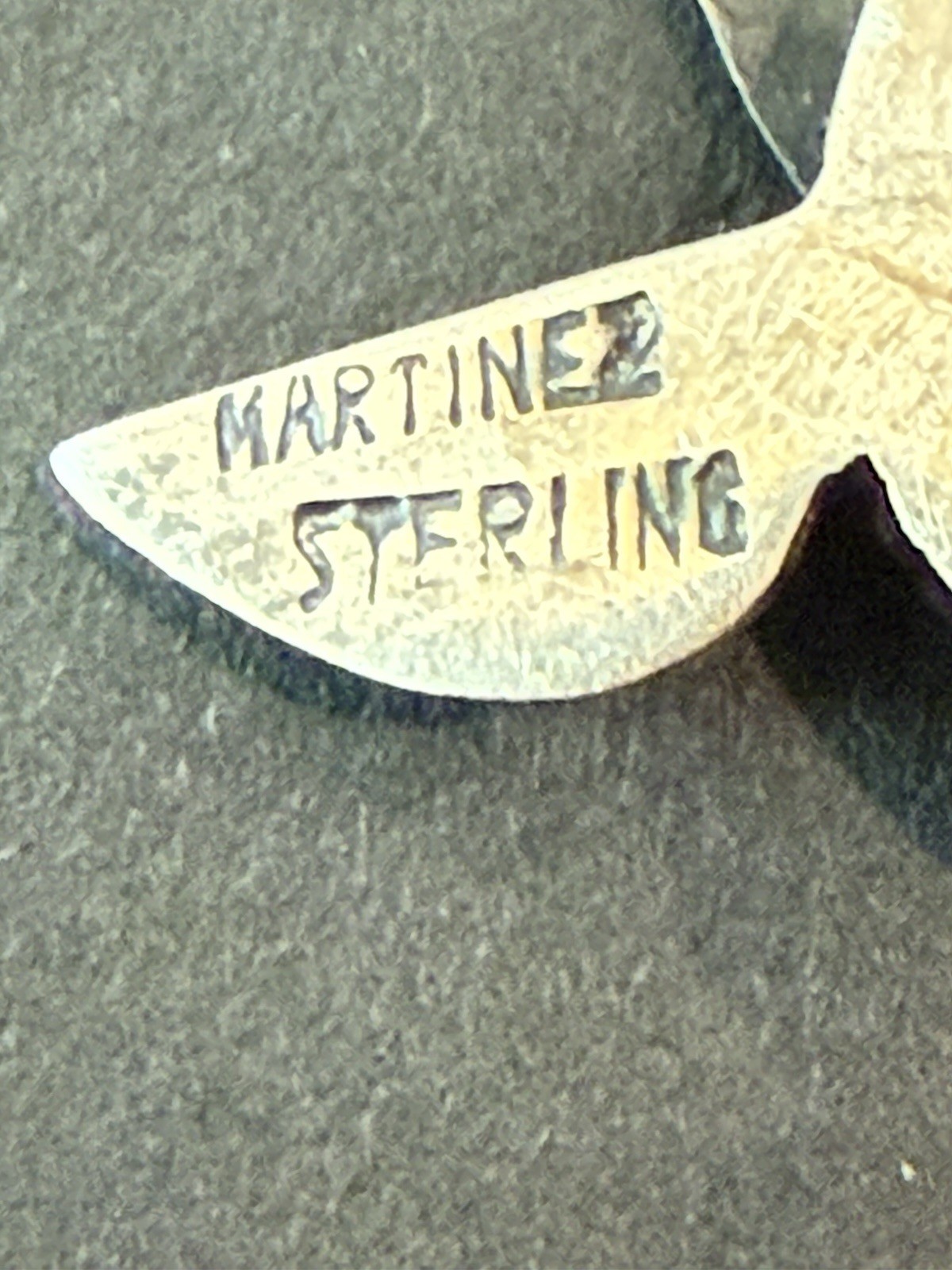 Mid Century Vintage Modernist Sterling Silver Bird by Martinez Sterling Brooch