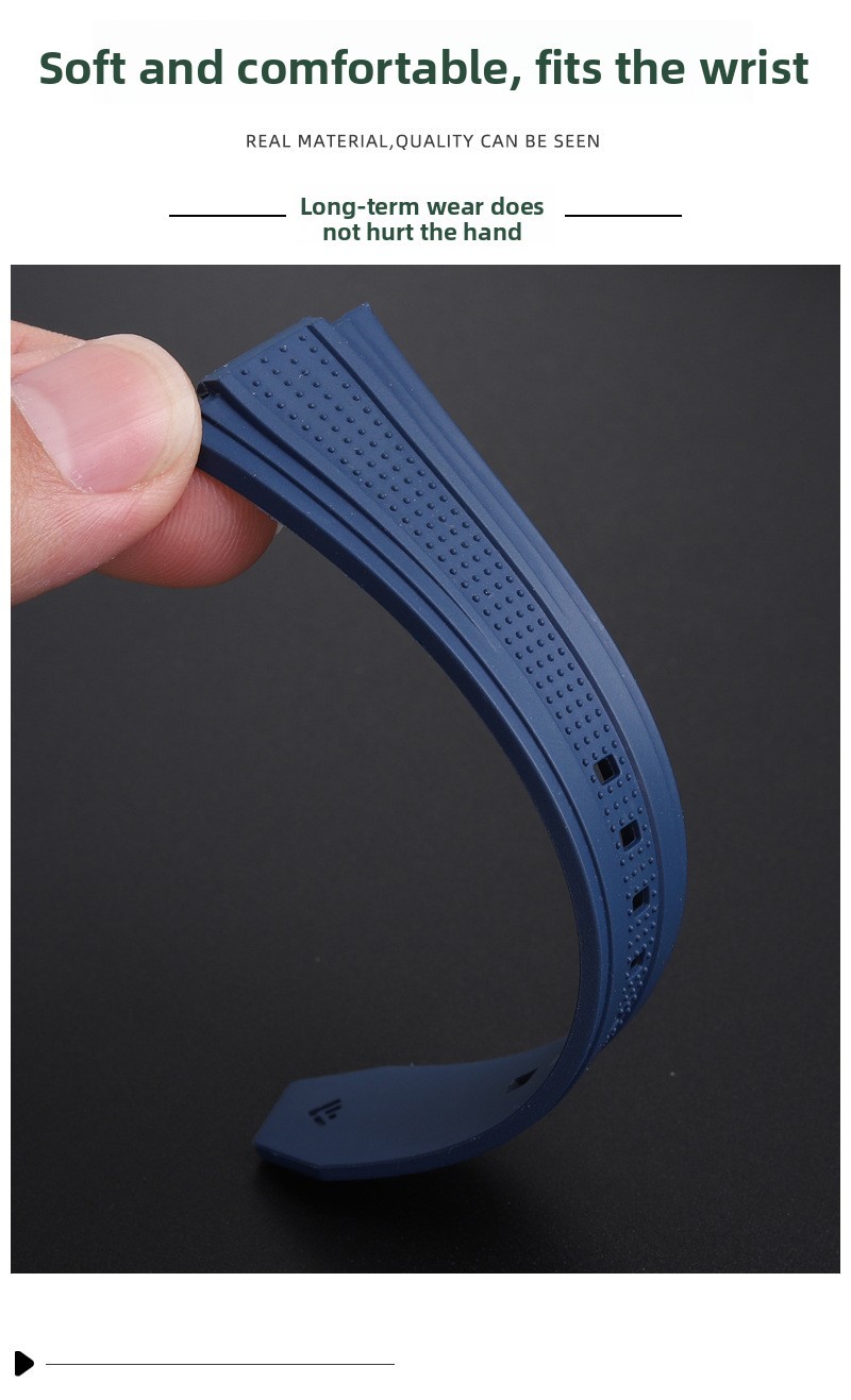 For Zenith DEFY SKYLINE 03.9302/9301/9303 High-end Fluororubber Watch Band Strap