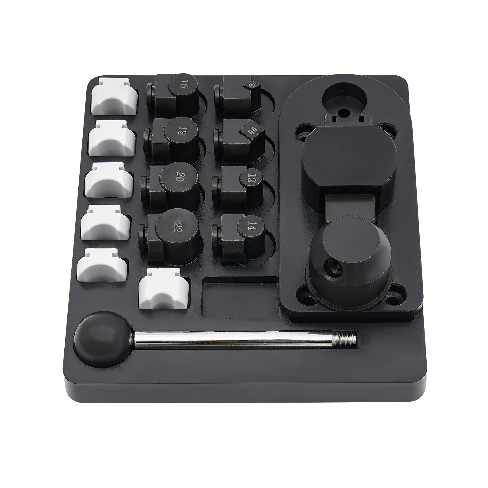 Manual Ring Bender Jewelry Making Tool With Dies 12–22mm Black