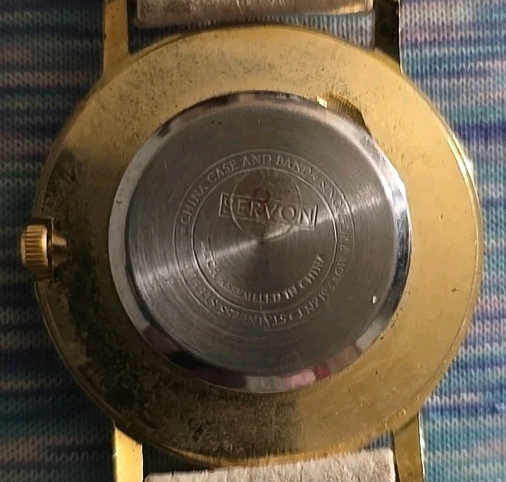 Ladies Christmas Tree Watch White Lather Band Works