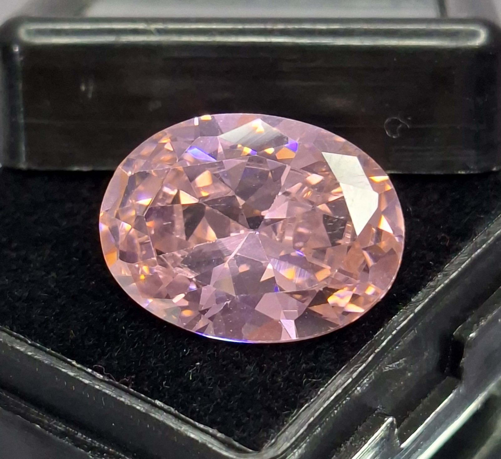 Pink Zircon Oval Cut 16-18 Ct Cambodia Natural Certified Loose Gemstone RK869