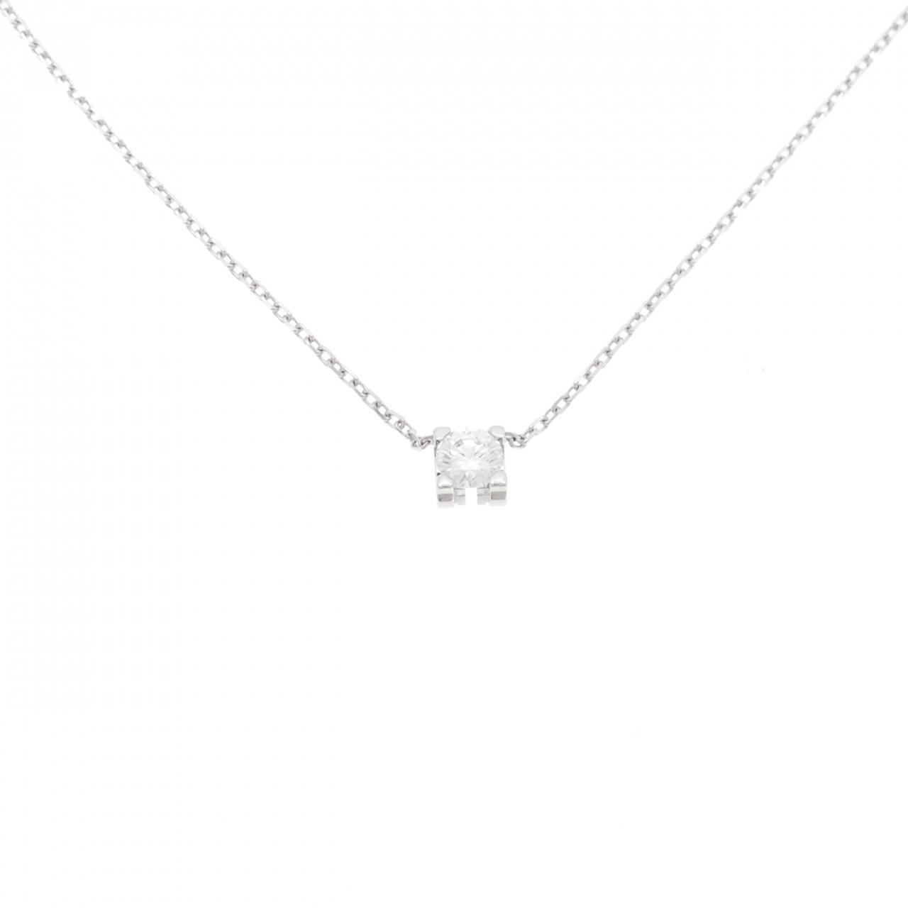 Authentic Cartier C de Cartier Necklace 0.21CT D VVS2 EXT #260-007-135-9670