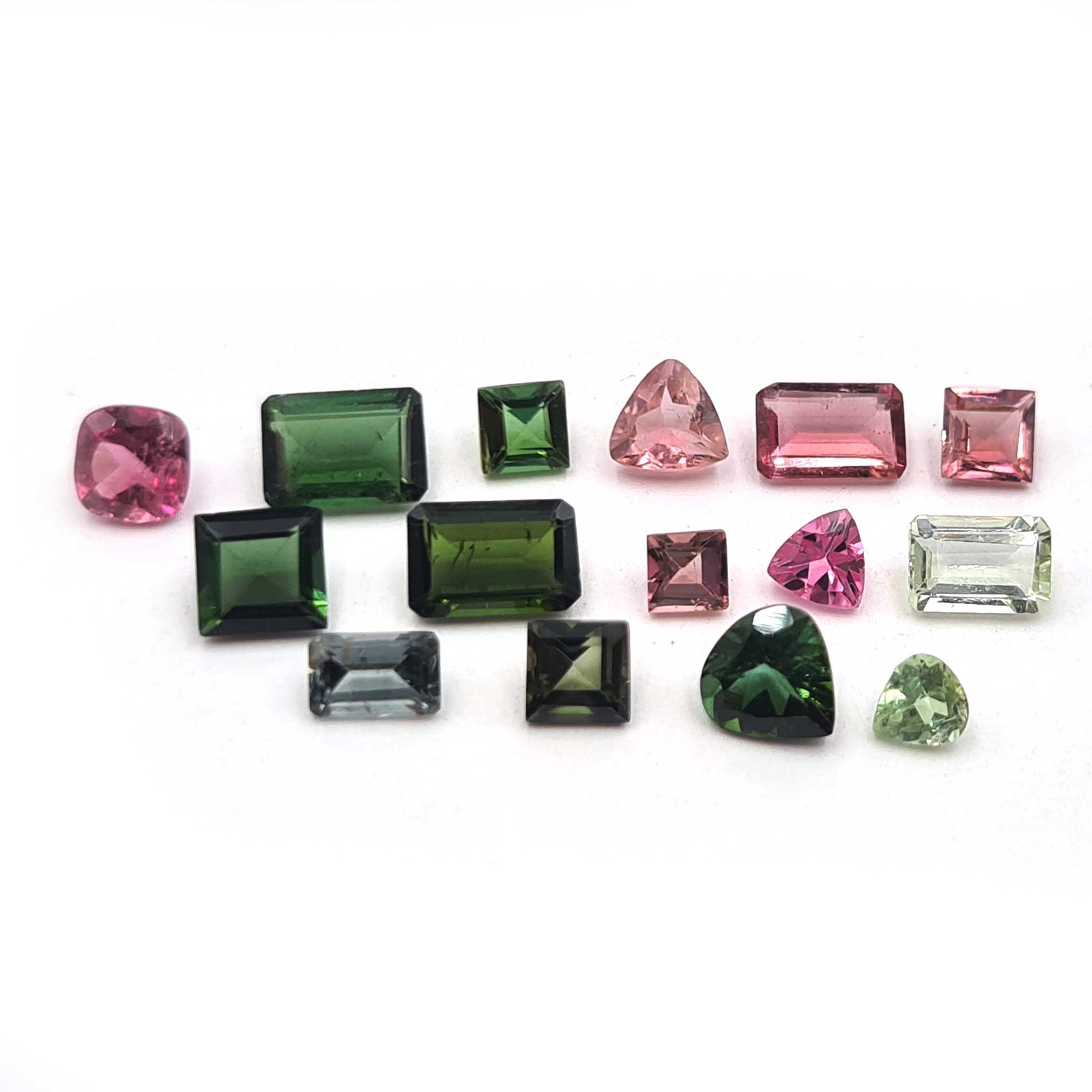 Natural Multi Tourmaline Pear Cut Loose Stone Lot 16 Pcs 3-7 MM 5 CT