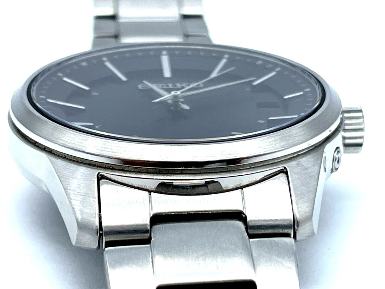 SEIKO Radio Wave Control Solar Men’s Watch Stainless Black Dial 7B24-0BJ0 40mm