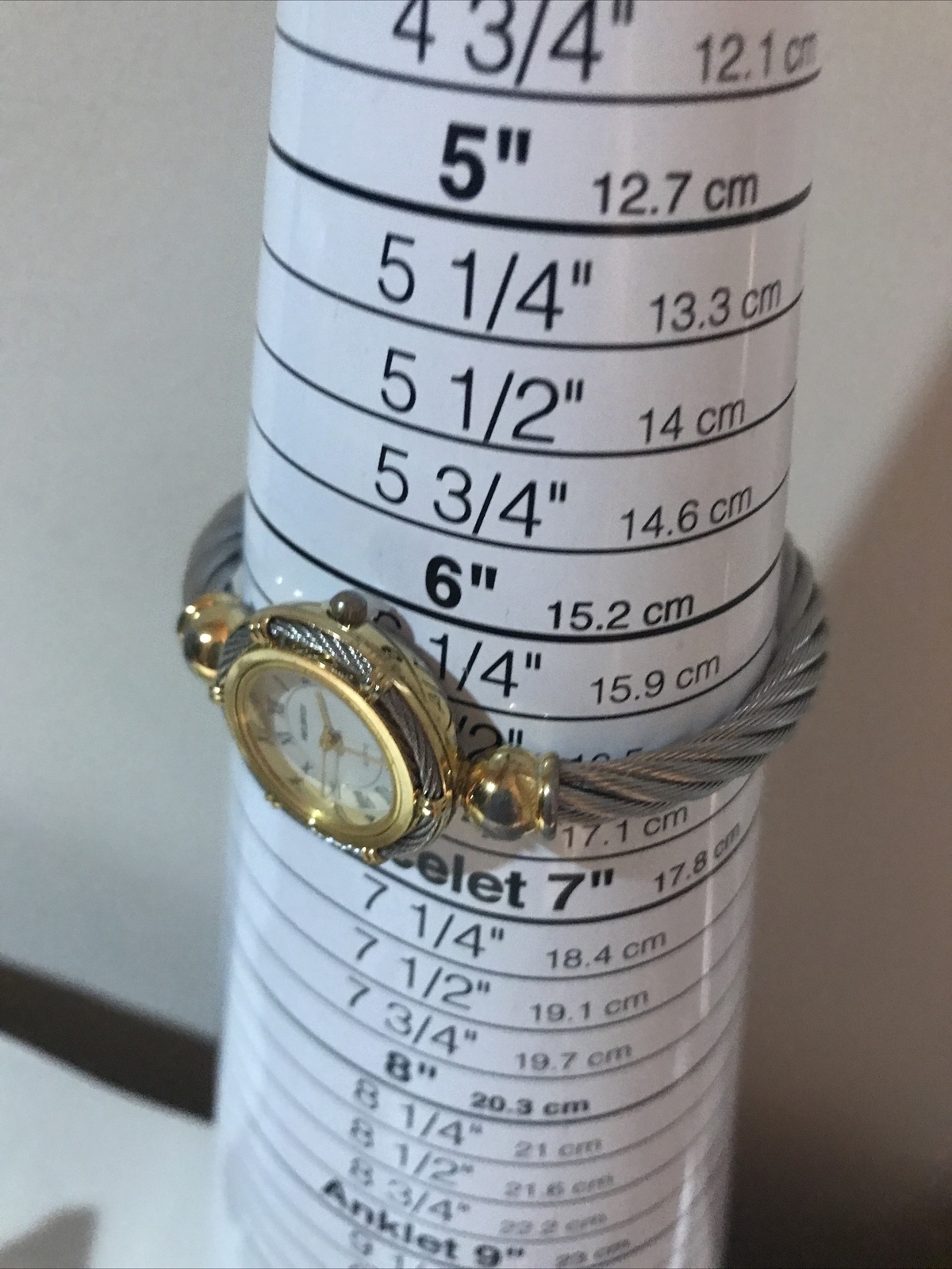 Ladies Helbros Metal Wire Bracelet Watch With New Battery
