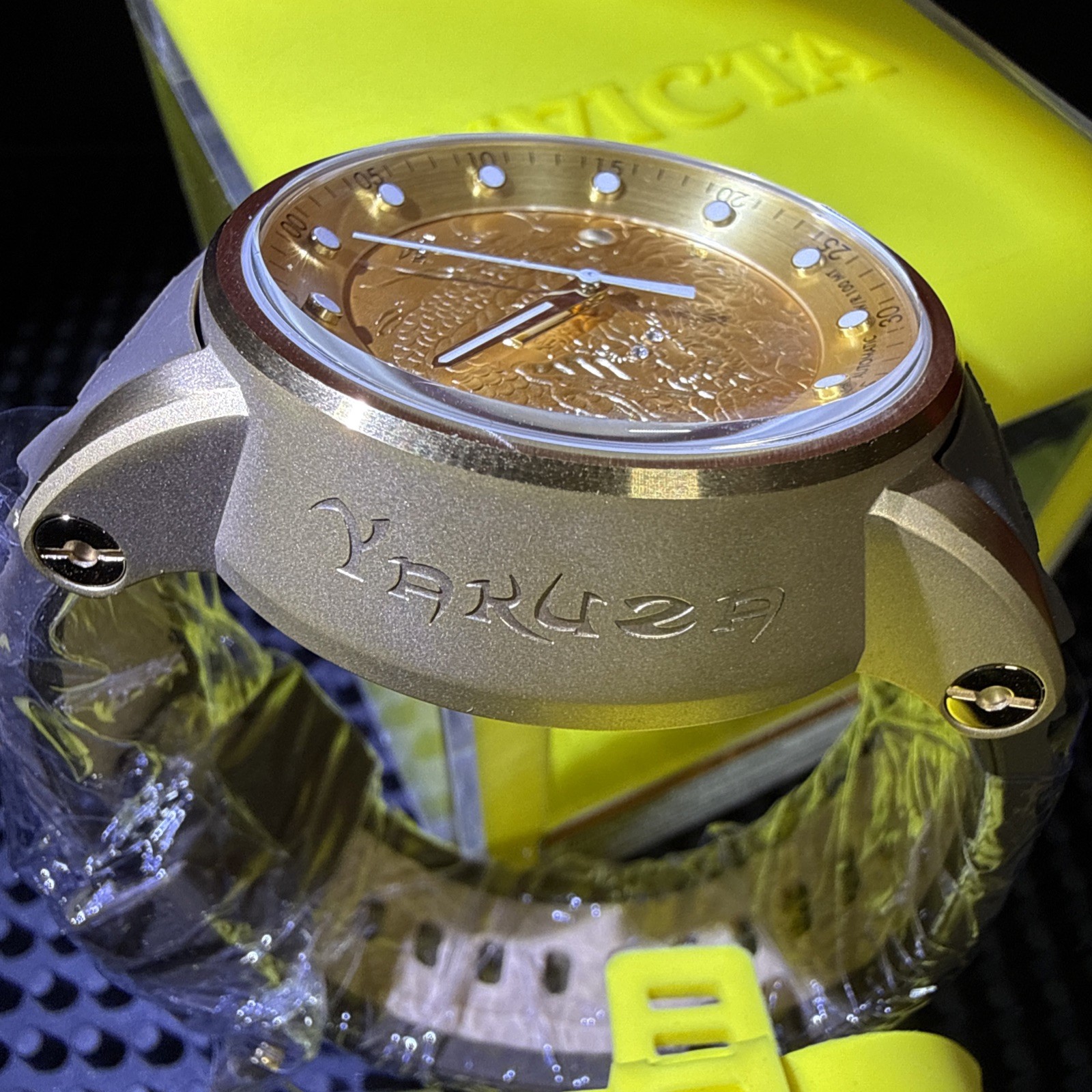 Invicta S1 Rally Yakuza Automatic Men’s Watch – 48mm,Gold, Brown, Beige (12790)