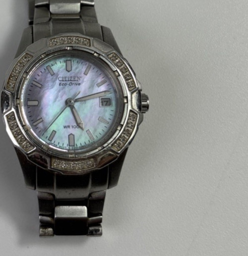 Citizen Eco-Drive Automatic Women’s Pink Mother Of Pearl Stainless Watch WR100