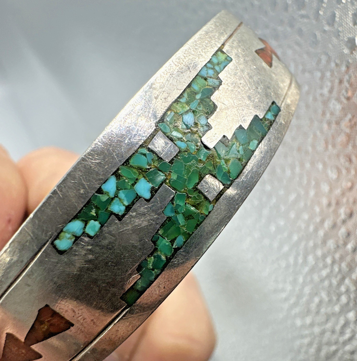 Vtg Early Tommy Singer Cuff Bracelet Sterling Sz 5.5 – ~6 Navajo 34.2g 13.5mm