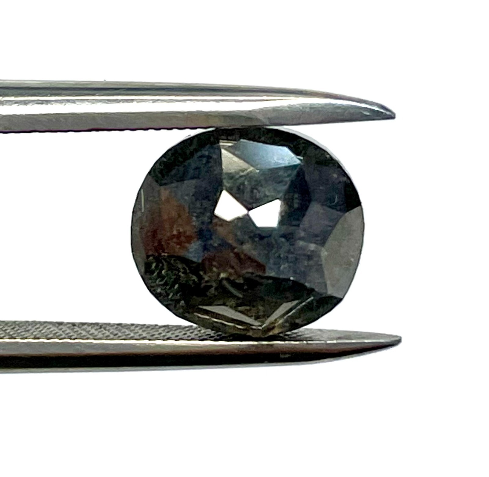 3.03 CARATS Oval Rose CUT SALT & PEPPER POLISHED DIAMOND