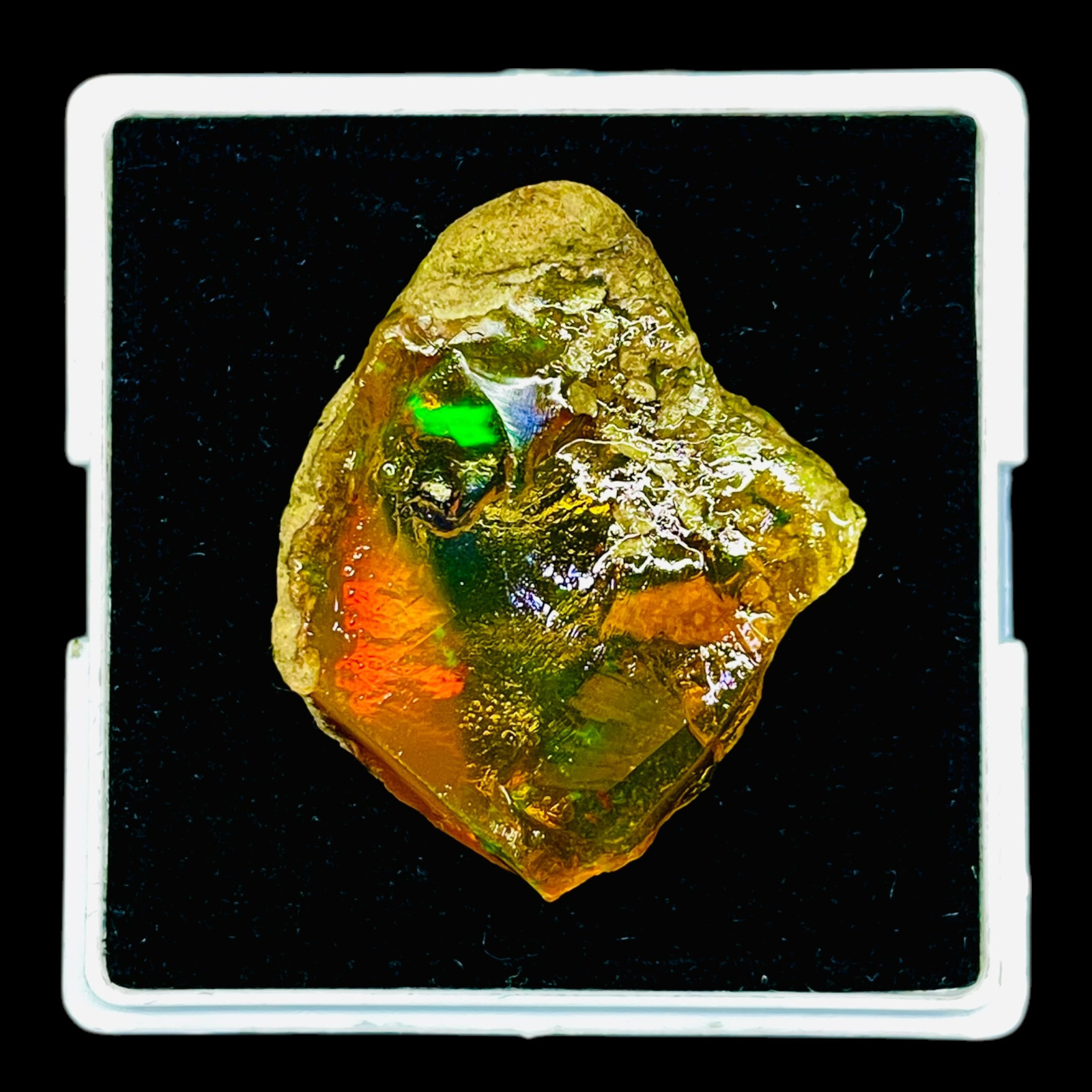 40.55 Cts Natural Ethiopian Opal Rough 35x30mm Huge Untreated Loose Gemstone