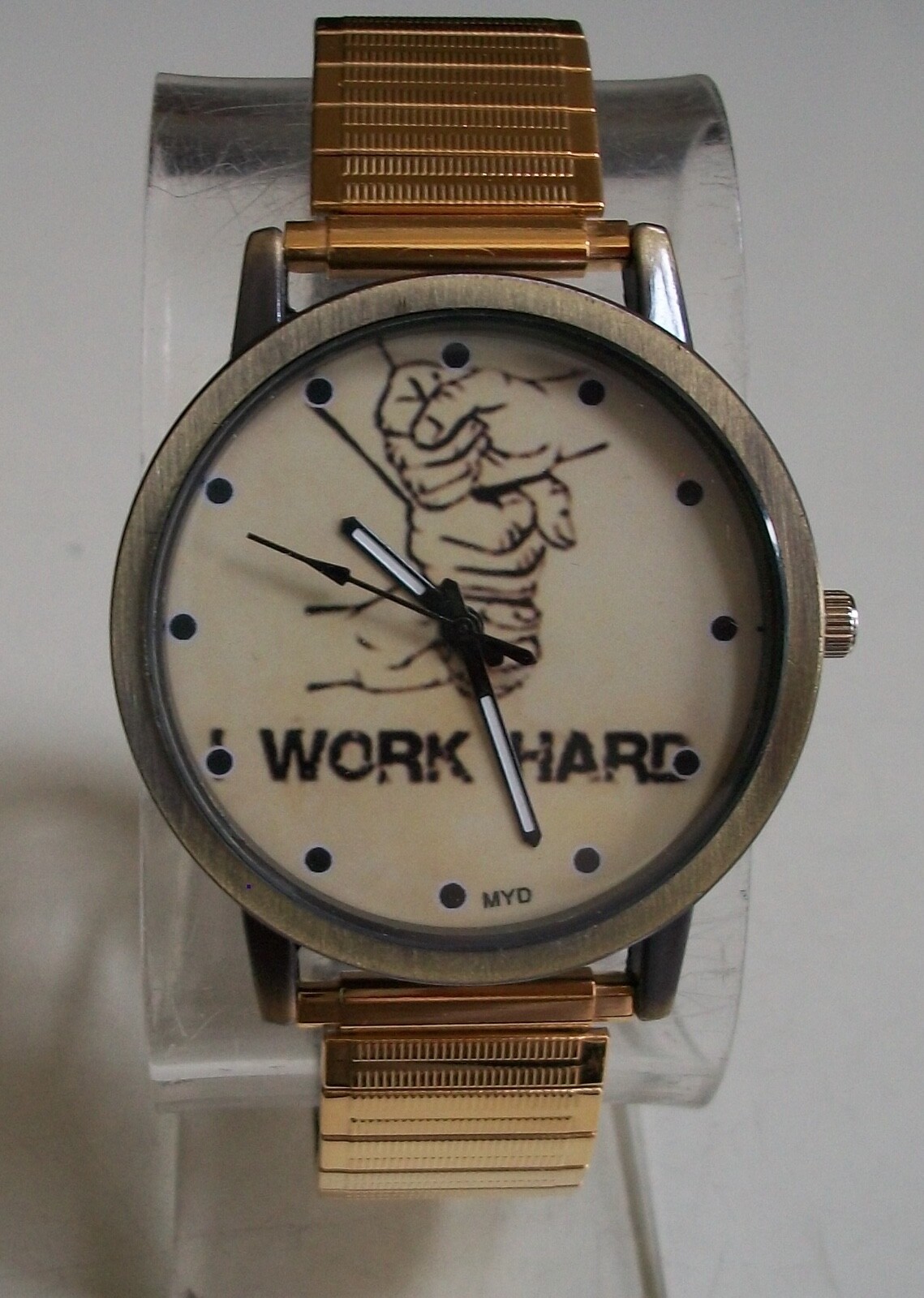 Men’s WORK HARD Fashion stretch band casual watch