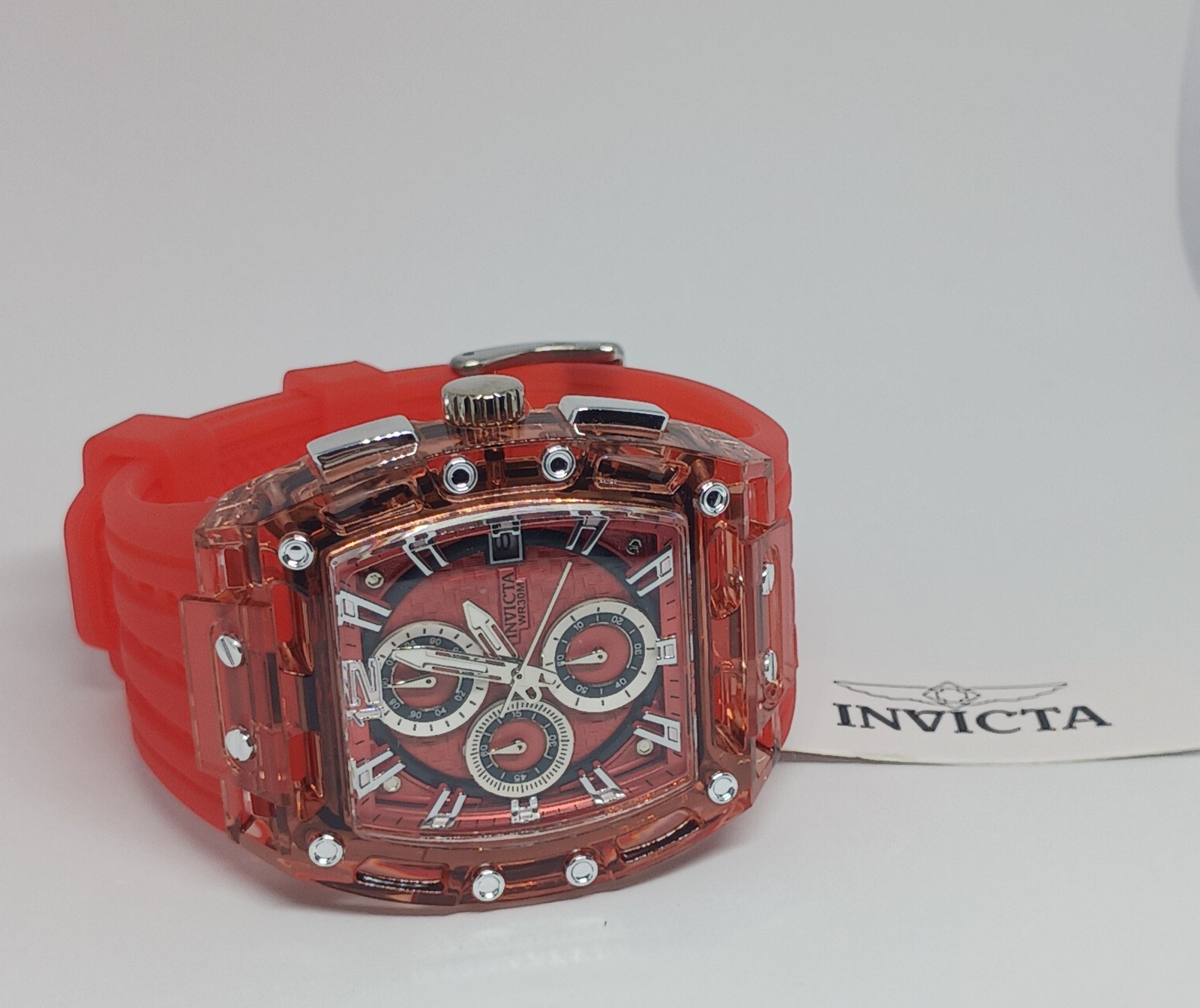 Invicta S1 Rally Allogrip Men 42mm Red Tone Case Red Metal Dial Red Band 70142