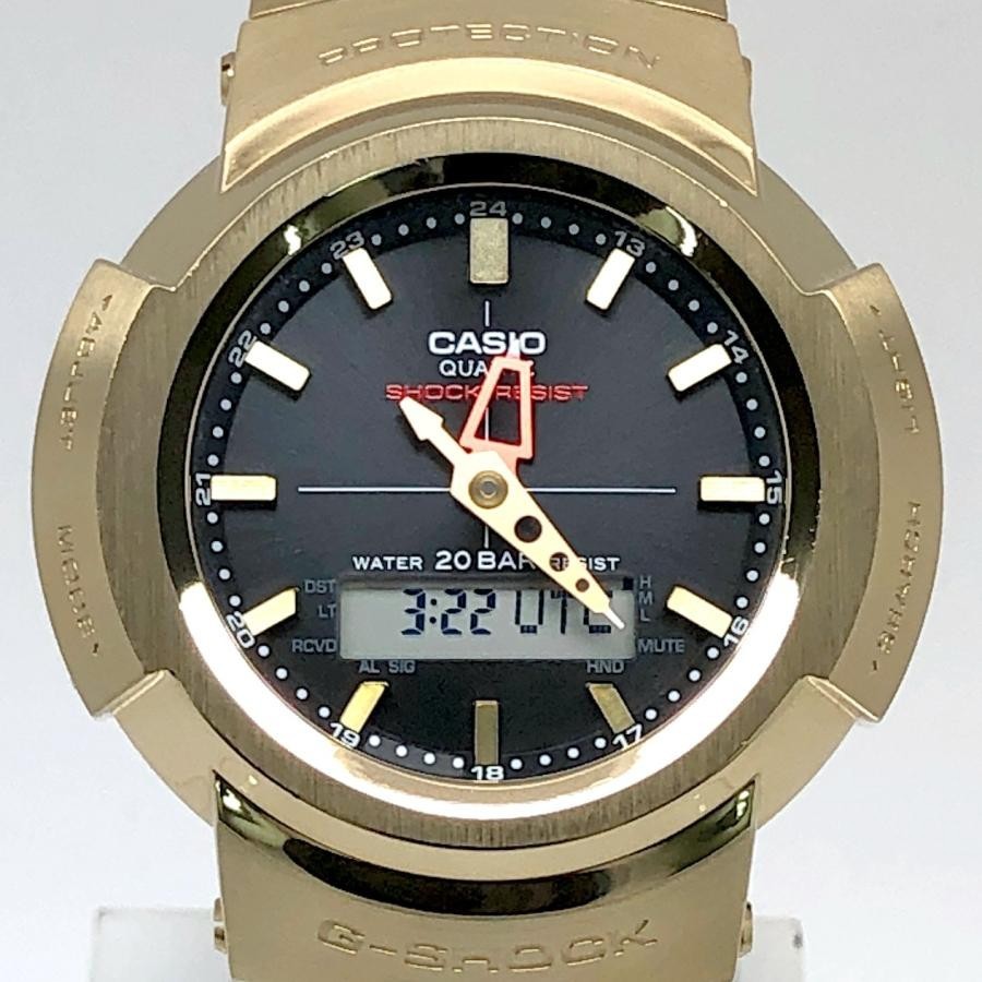 G-SHOCK AWM-500GD-9A Classic 1989 Tough Solar Full Metal Gold Boxed From JAPAN