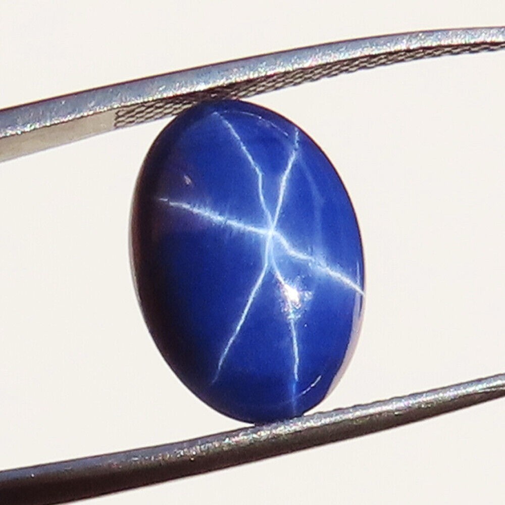 15 Pcs Six Rays Blue Star SAPPHIRE Lot Cabochon 128.55CT Oval 10x14x5mm GEMSTONE