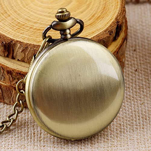 Smooth Pocket Watch Alloy Steel Quartz Roman/Arabic Numerals with 37cm CF1004