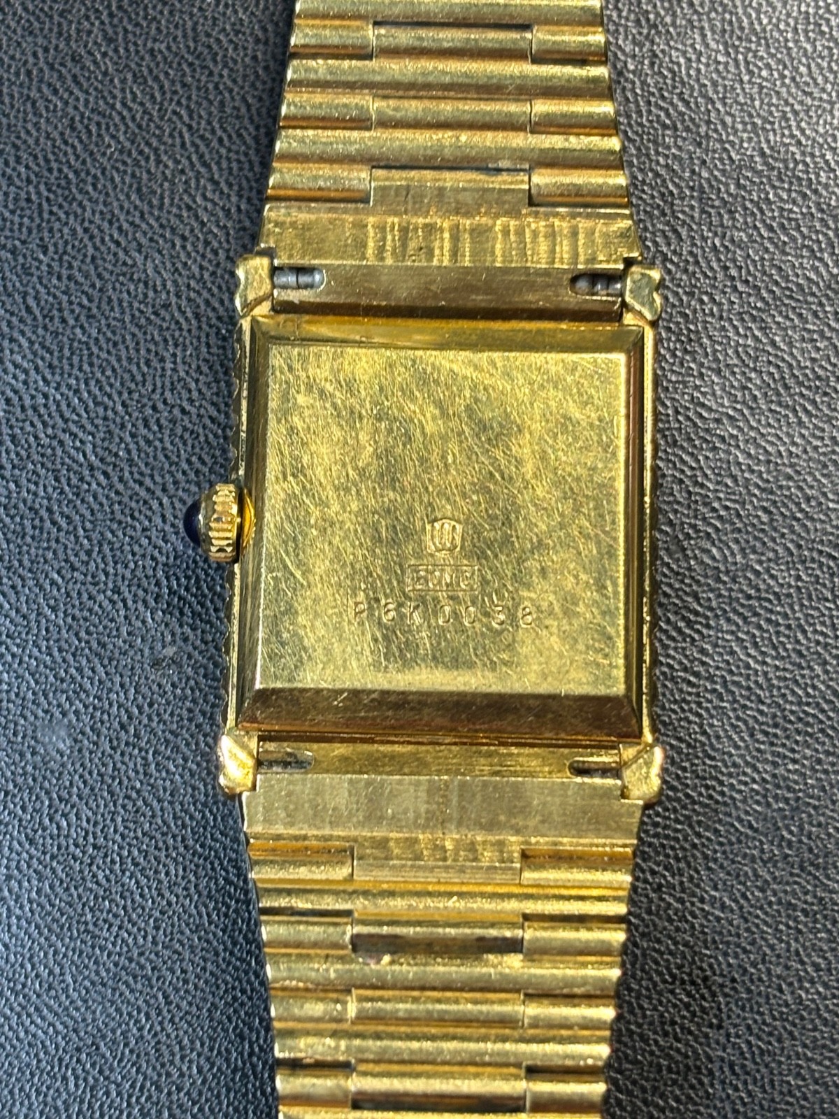 Waltham Maxim Grey Blue Stone Dial Midas Watch with Original Bracelet
