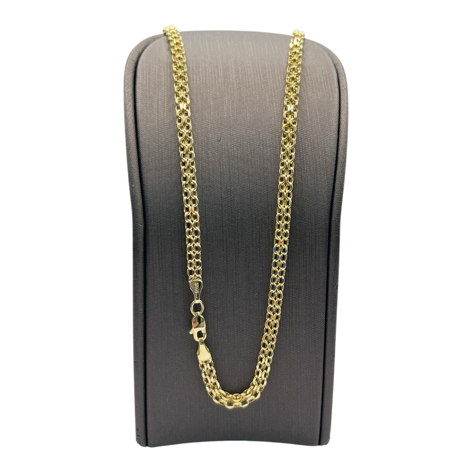 9ct 9K Yellow Gold Italian Bismark Link Chain Necklace 4.40 Grams 45.5cm. New