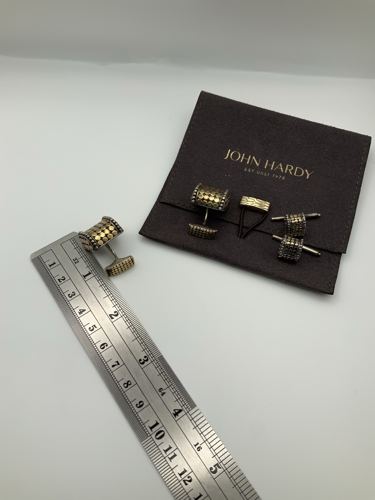 John Hardy 18K Gold & Sterling Silver 6-Piece Tuxedo Set