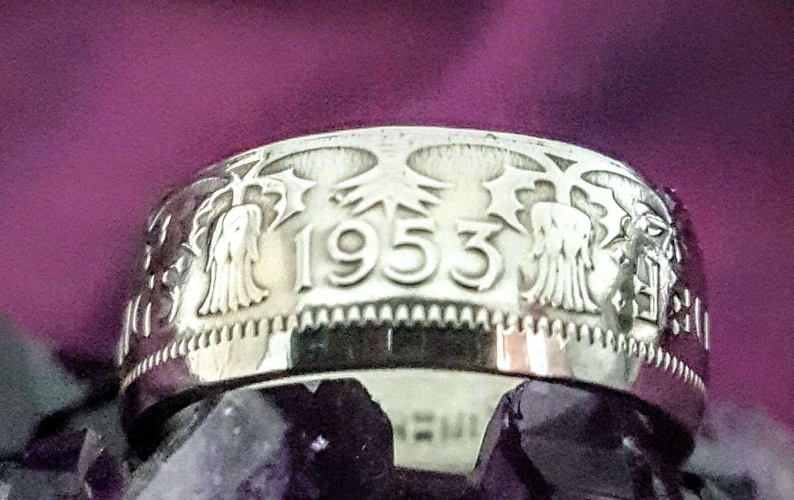 Coin Ring 1953 Coin Ring Size R but can be resized for free