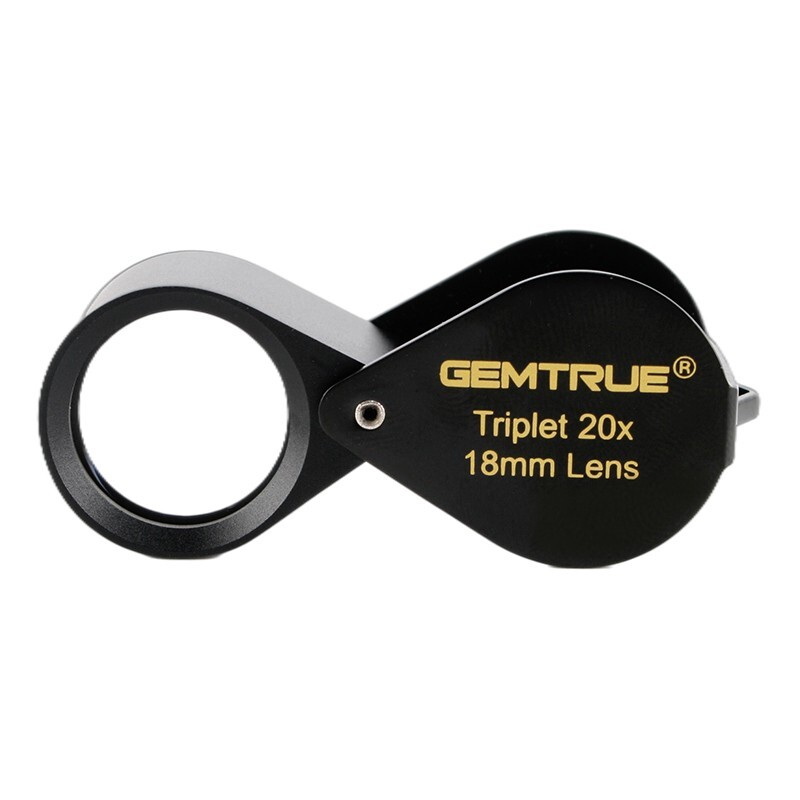 GemTrue 20x 18mm Triplet Diamond Loupe Jewelry Magnifier Gemstone Inspection