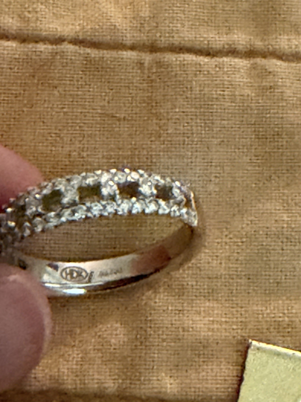 Hans D Krieger HDK 18K White Gold Diamond 4mm Band Ring, New! 4.6 gms Sz 6.5