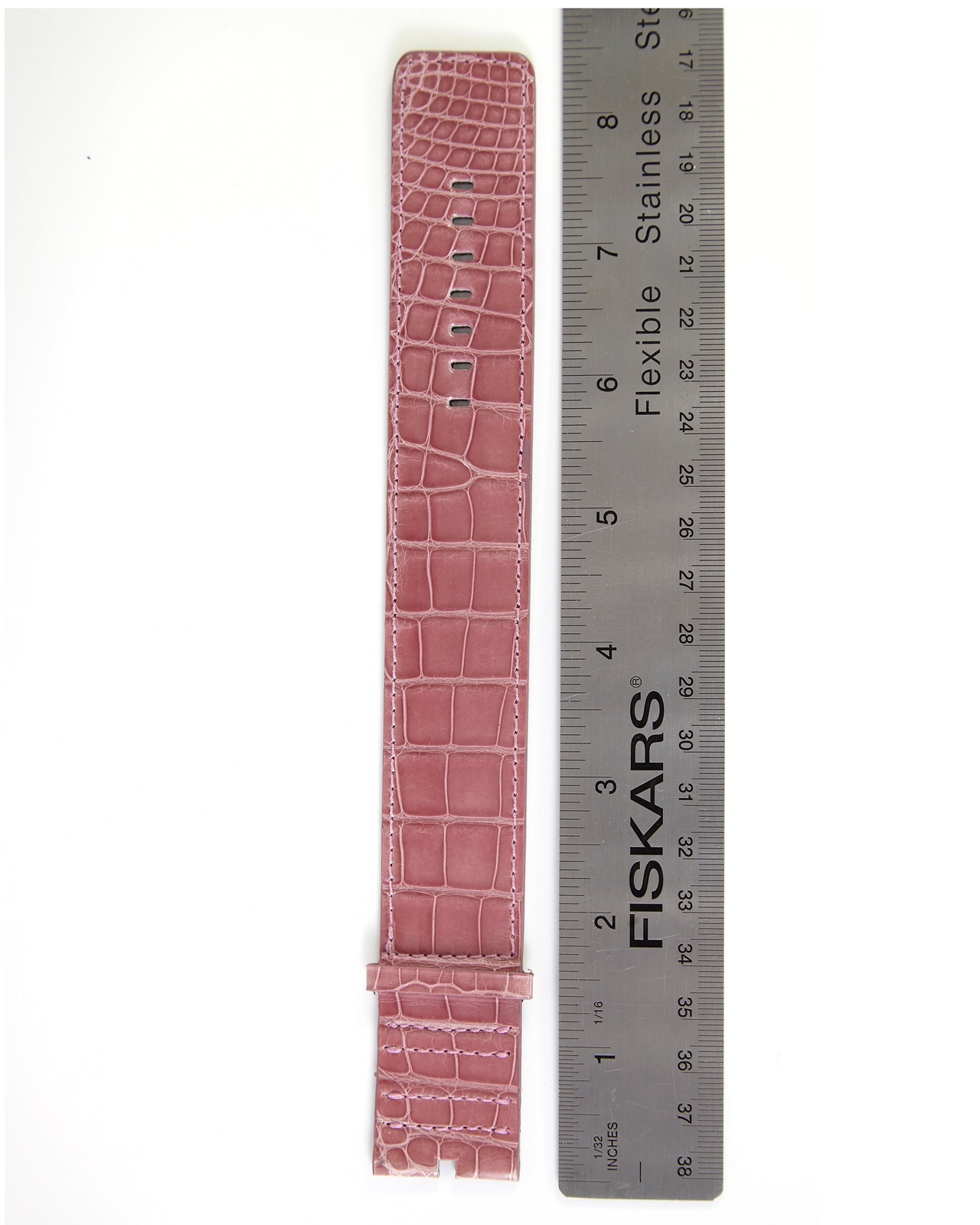 Ecclissi 28mm Pink Alligator One-Piece Strap 22595 Pink