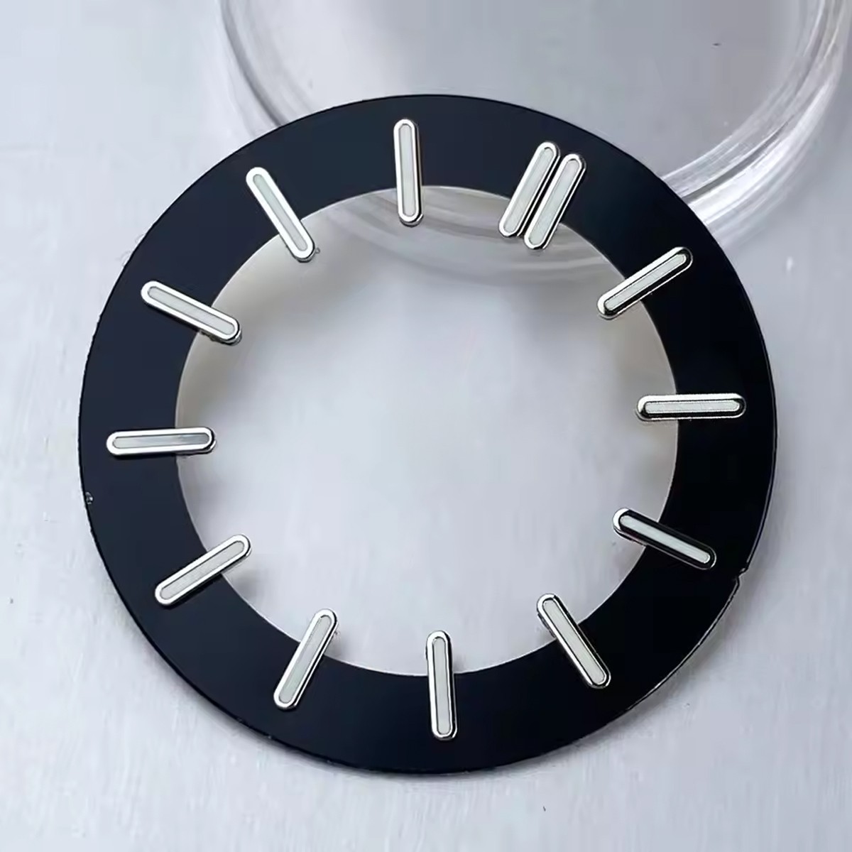 31.8mm Skeleton Dial for NH70 Movement Luminous Hollow Dial Ring Watch Parts