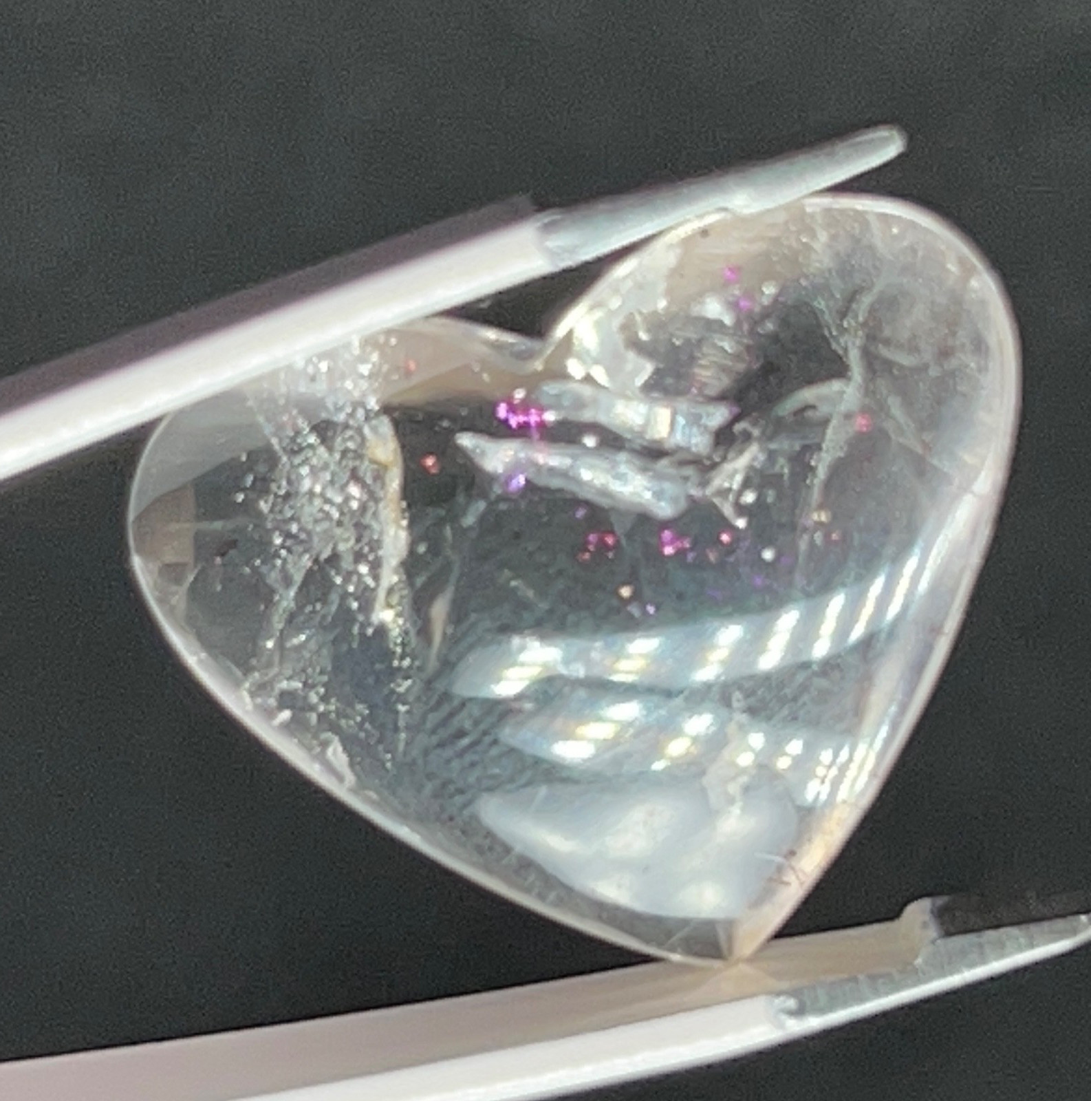 PFS-2 Pink Fire Quartz 10.40ct 20x16x7mm Brazil one mine worldwide