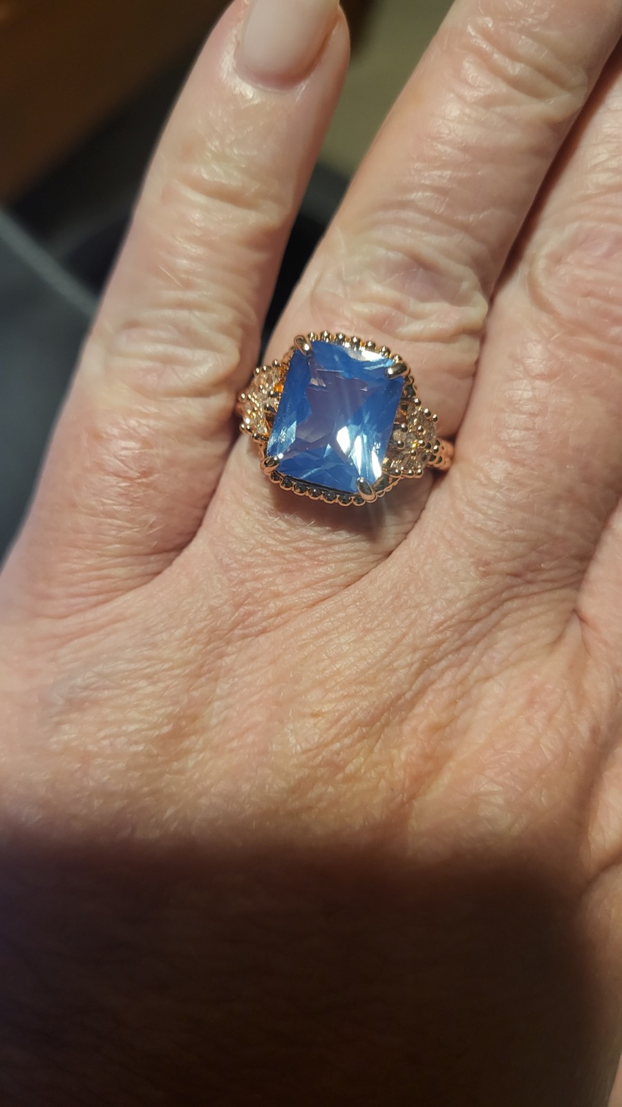 Bomb Party Sz 8 Game Of Thrones GOT Ring LC Blue Moonstone RG93259