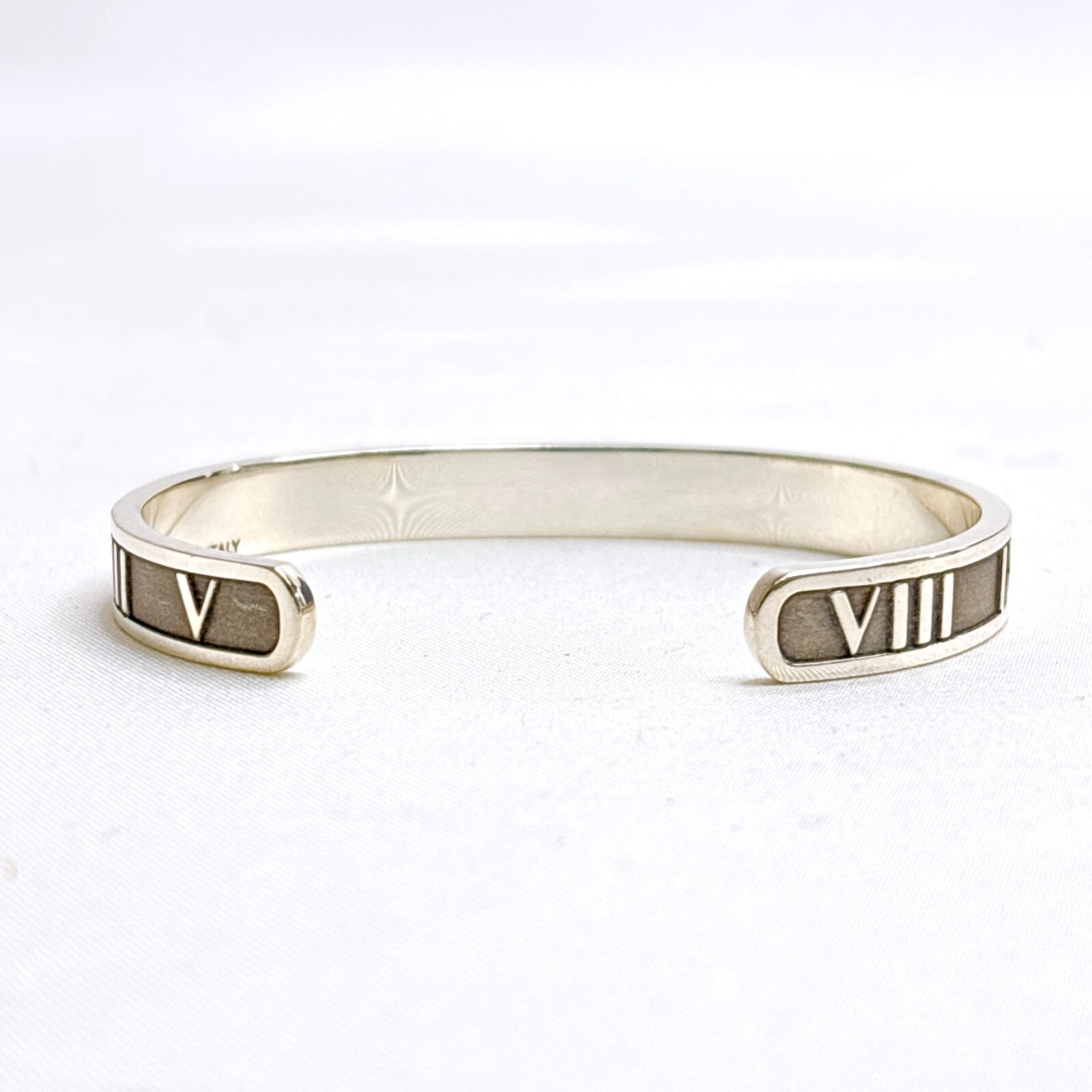 TIFFANY & Co. Sterling Silver 925 Bangle Cuff Bracelet Authentic JAPAN B1802