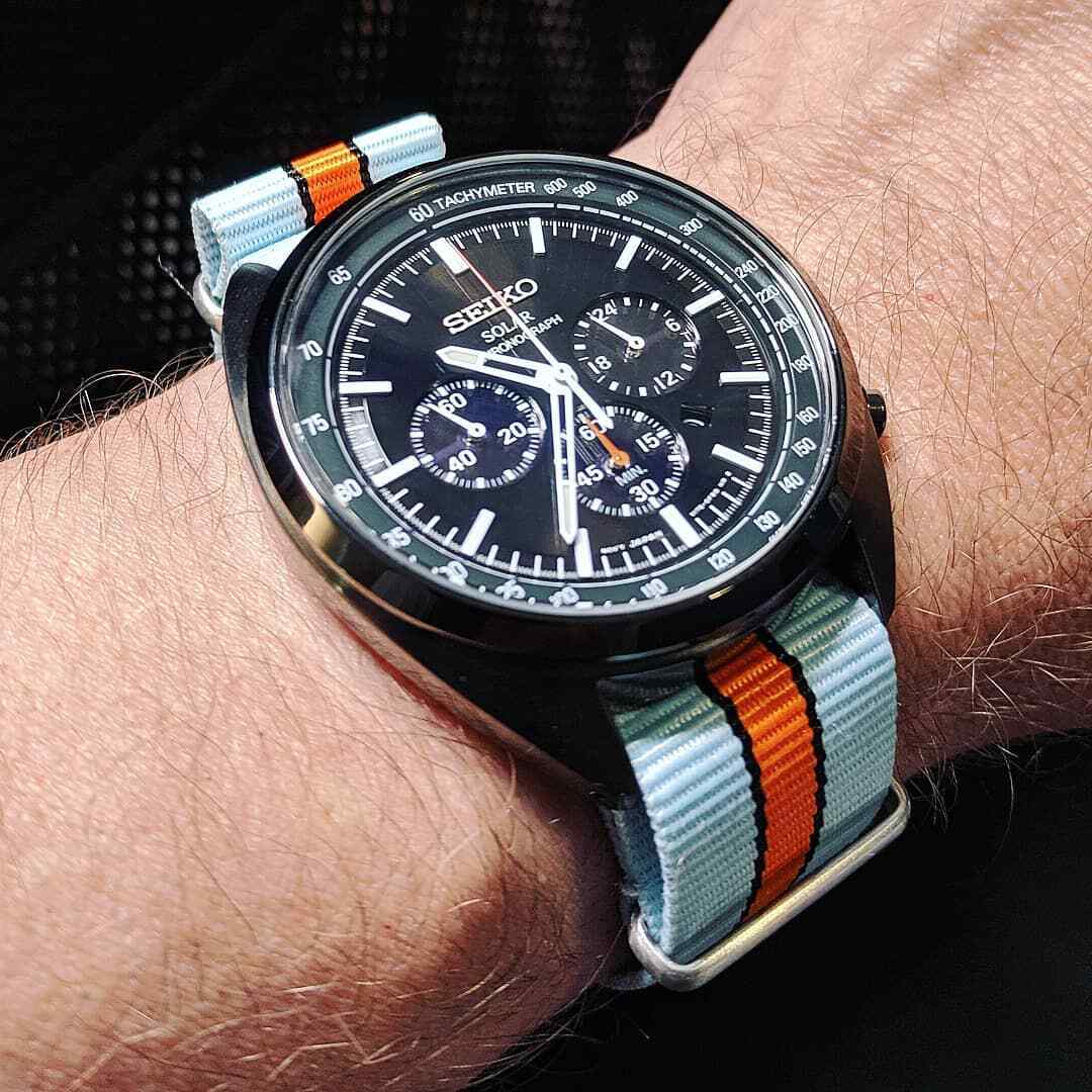 One-Piece Gasoline Racing Porsche Inspired Racing Colors Strap Nylon Watch Band