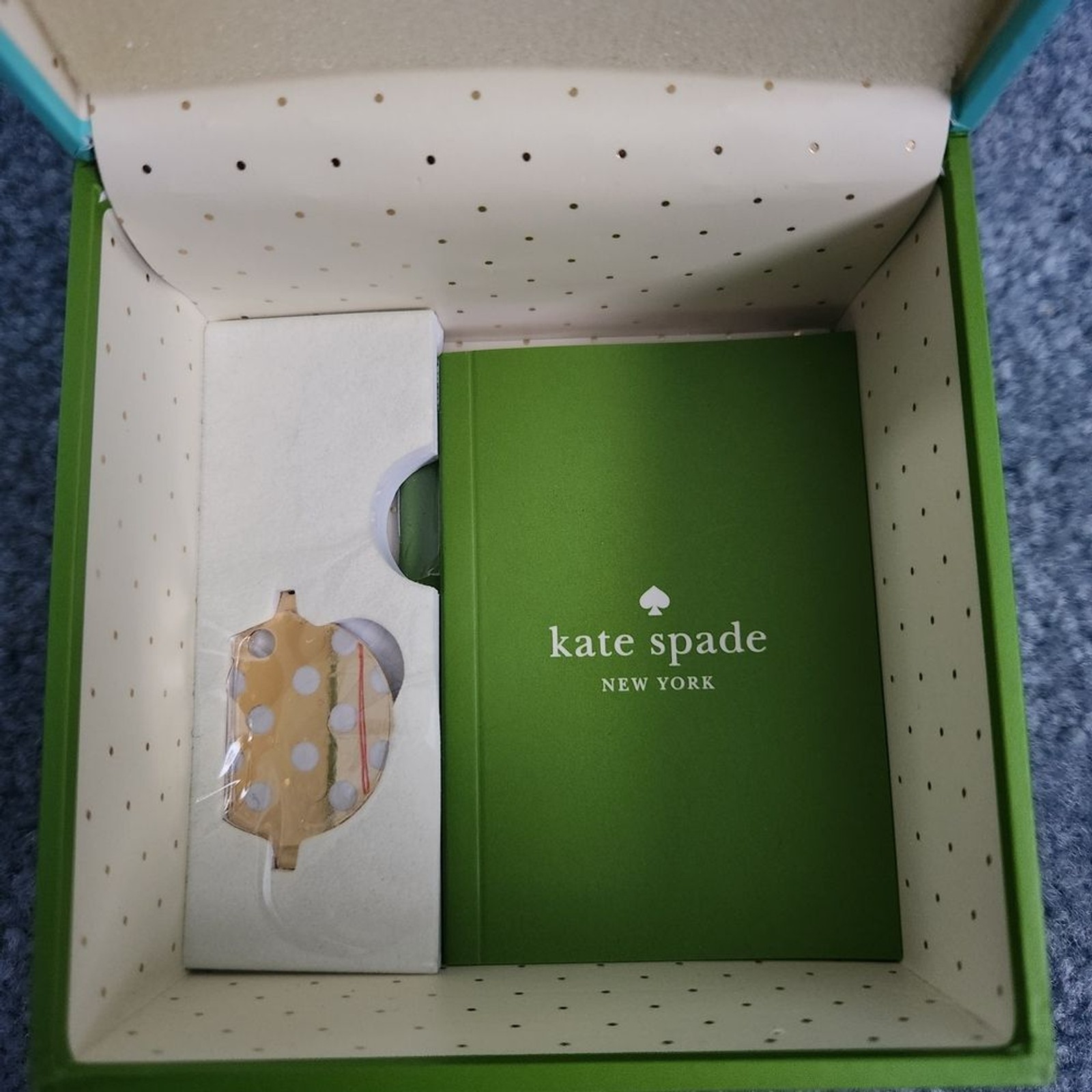 NWT Kate Spade Hybrid Smartwatch Rose Gold And Blue Leather Strap