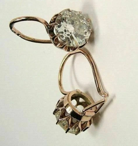 2.50Ct Art Deco Style Lab Created Diamond Anniversary Rose Gold Plated Earrings