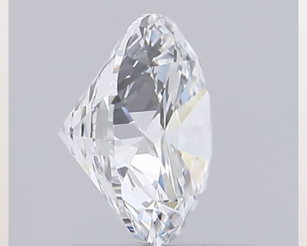 1.37 Ct Round Cut IGI Certified Lab Grown CVD Diamond E Color VS2 Clarity Stone