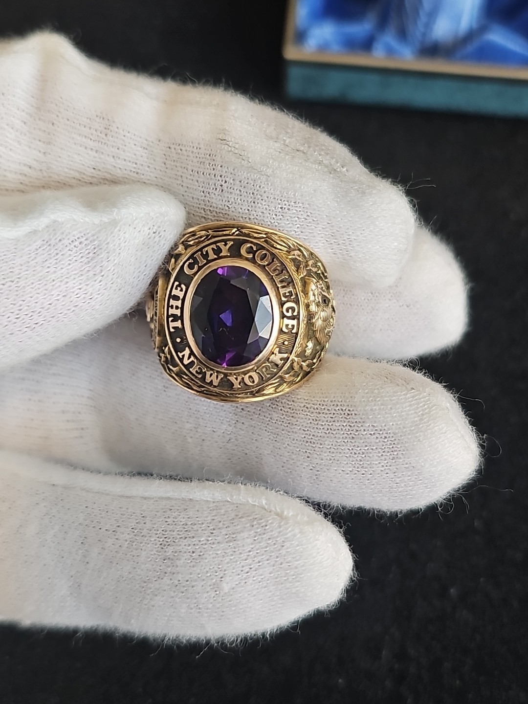 Vintage 1958 Balfour 10K Yellow Gold The City College New York Ring 23.4 Grams