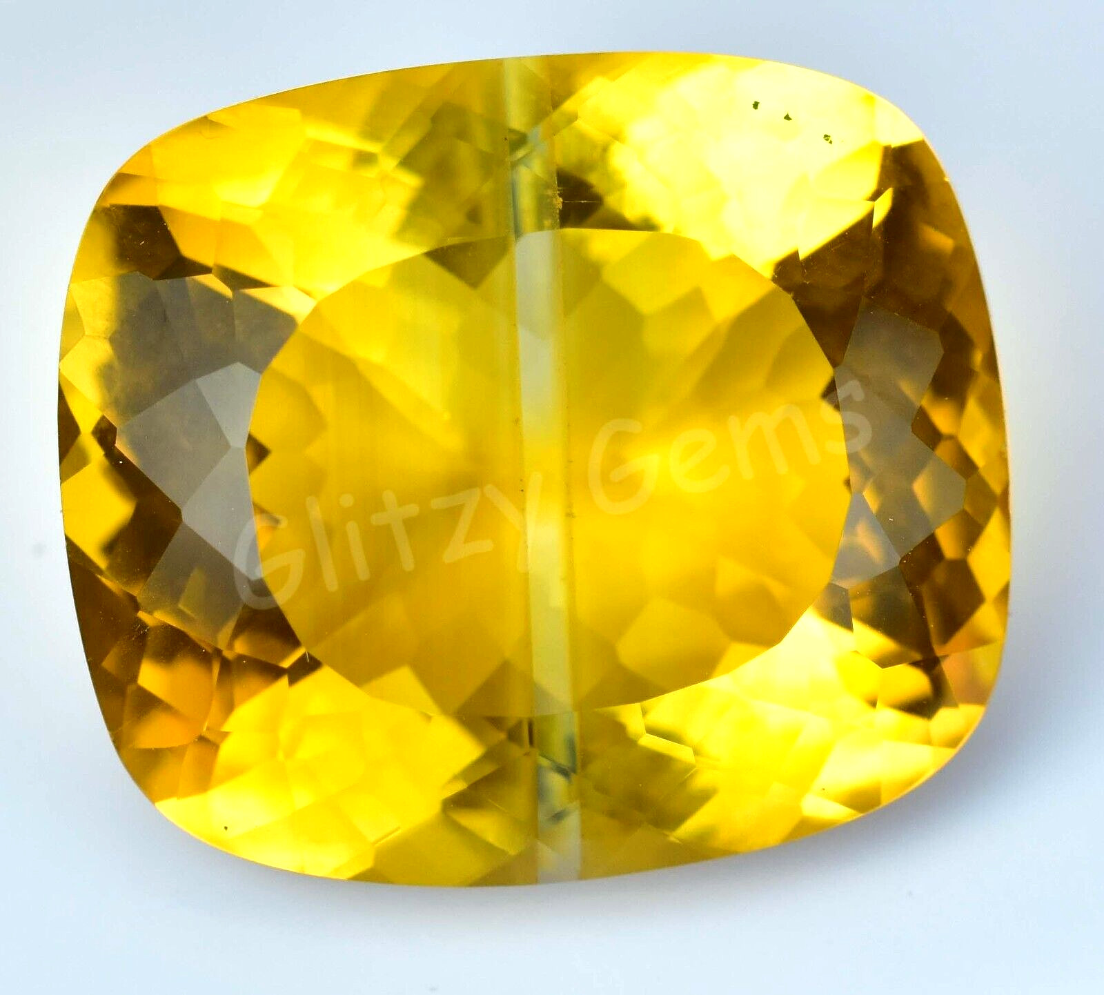 Natural Big Size Bi-Color (Yellow) Tourmaline 66.1 Ct Cushion Certified Gemstone